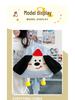 2025 Women's Cute Cartoon Puppy Embroidered Schoolbag - Lightweight Travel Backpack