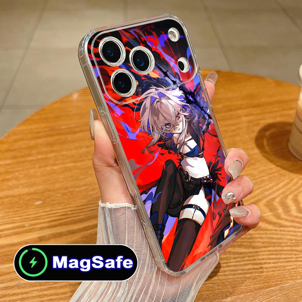 Wuthering Waves Galbrena Phone Case for iPhone 17 16 15 14 13 12 11 Air Pro Max Plus Mini Magsafe Clear Colorful Cover Luxury