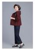 Spring Hooded Jacket & Wide-Leg Pants Set for Stylish Middle-Aged Women