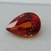 8.20 Ct Natural Ceylon SAPPHIRE Pear Shape Orange Color CERTIFIED Loose Gemstone