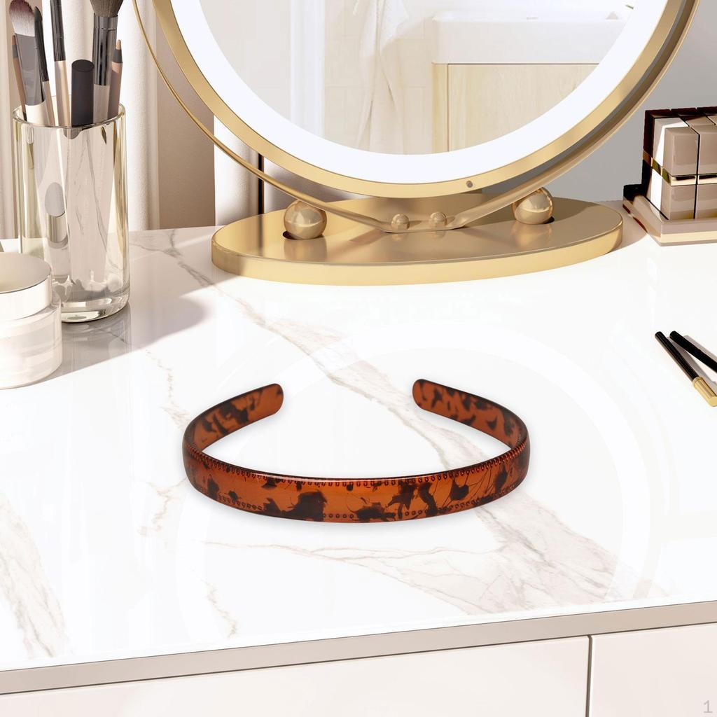 Einfaches Stirnband 16 mm breit Schlichte Mode Rutschfest Gezahnt Damen Haaraccessoires