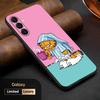 Gar-fis Cute Cartoon Cat Cool Design Phone Case For Samsung Galaxy S26 S25 S24 S23 S22 S21 Plus Ultra Note20 Soft Black