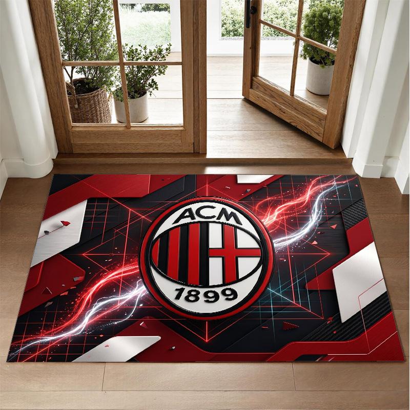 AC Milan Design Crystal Velvet Rug Soft Decorative Mat for Bedroom Entrance