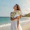 Fruit Pattern Handheld Fan with Tassel Vacation Folding Fan Fashion Summer Folding Hand Fan  School