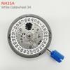 Japan Genuine NH35 Movement Crown At 3.0/3.8 O'clock White/Black Datewheel 24 Jewels High Accuracy Mod Replace Mechanism NH35A
