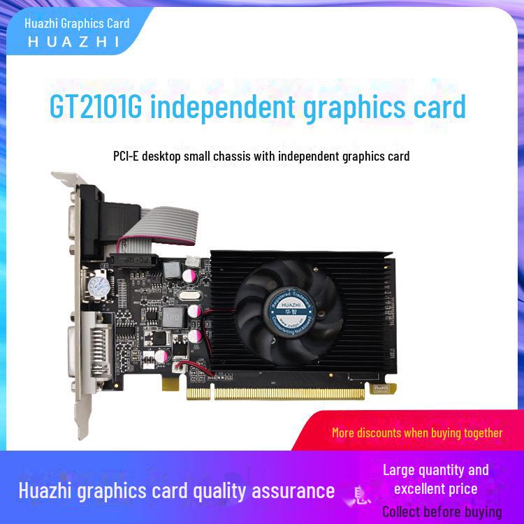 

Графічна карта Huazhi GT210 1 ГБ DDR2 Low-Profile PCI-E, підтримка двох моніторів, гарантія 2 роки 27.5x18x5.1 cm