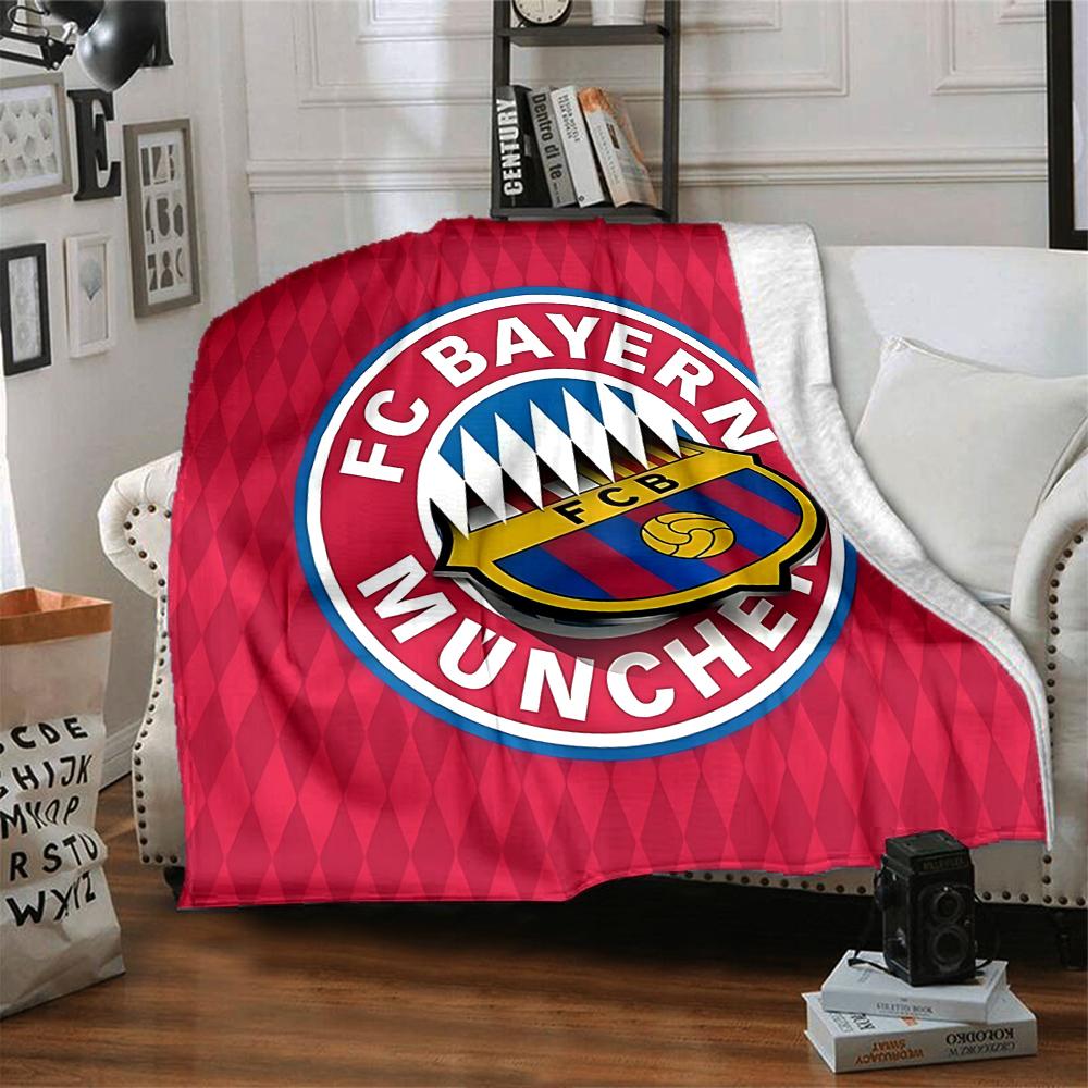Bayern Munich Crest Blankets Flannel Printed Breathable Warm Throw Blanket for Home Office Bedspreads 0708a120