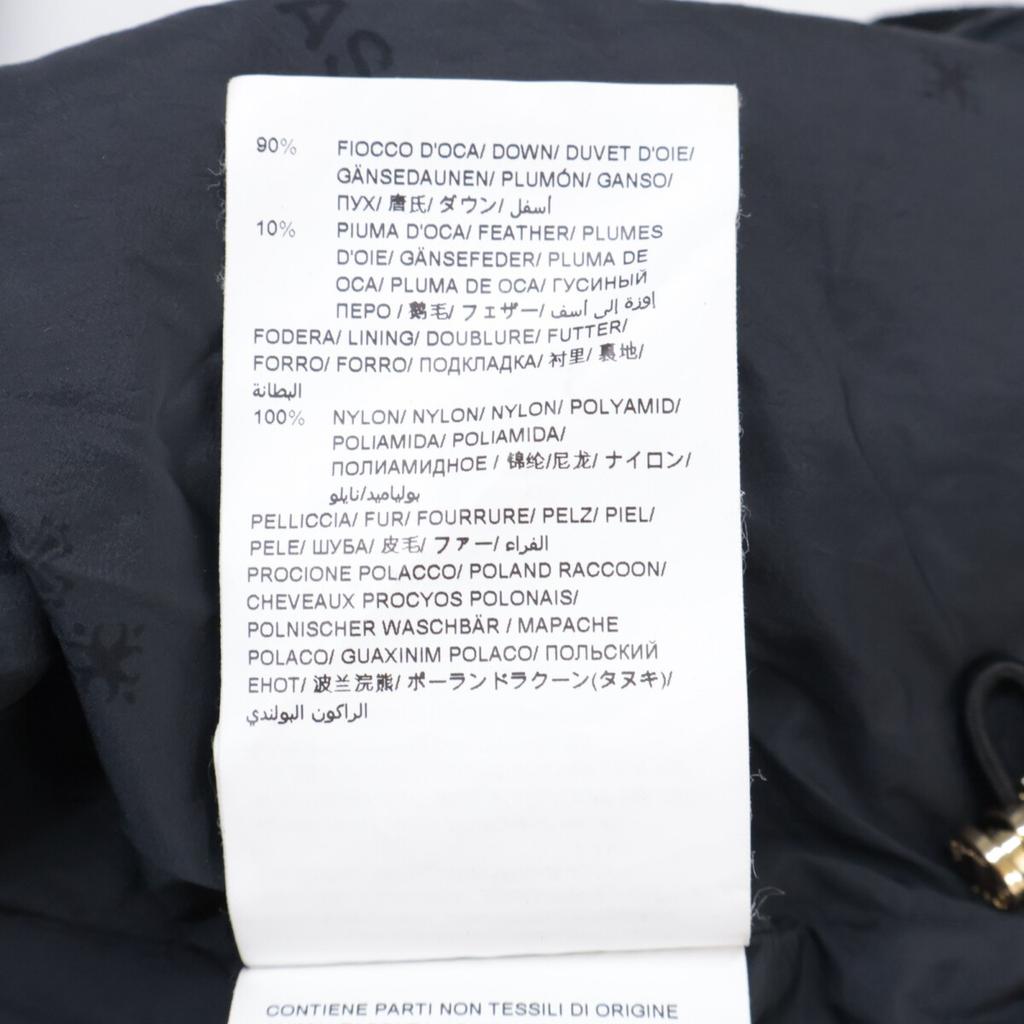 TATRAS [Domestic Regular/2010 Model] LTRL23A4581 CIMA Wool and Silk Fur Hooded Down Jacket Coat 02 blackUsed