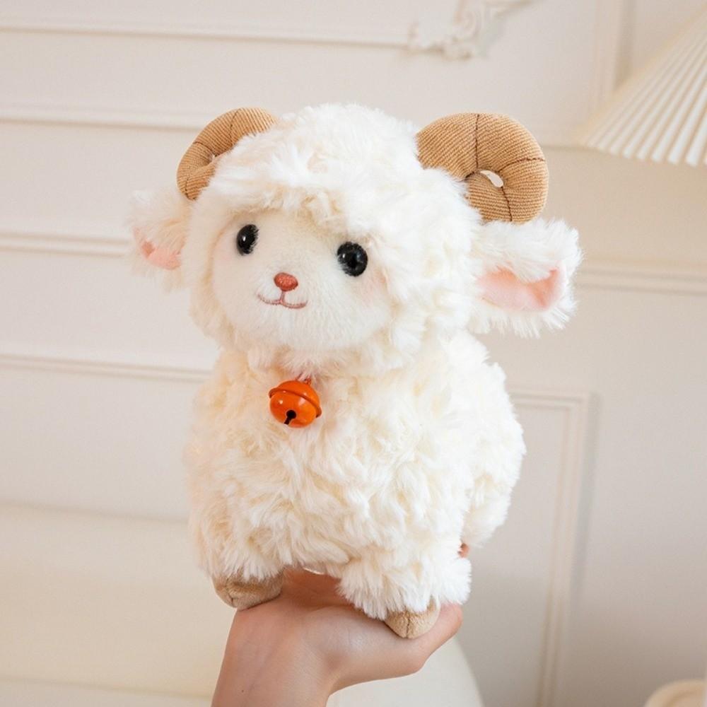 Fluffy Soft Plush Sheep Doll Standing New Year Sheep Commemorative Doll New Year Gift