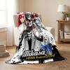 Attack on Titan blanket Flannel Blanket Soft Cozy Plush Throw for Sofa Bed Lightweight Home Decor