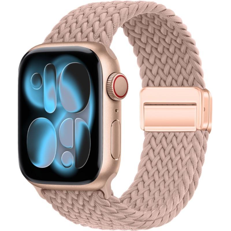Case+Braided Strap For Apple Watch Bands 40mm 45mm 41mm 44mm 46mm 42mm magnetic correa Bracelet iWatch series se 3 6 7 8 9 10 11