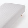 MUJI Cotton Soccer Woven Fitted Single Size 76400882 Sheet, 100x200x18-28cm, Gray,