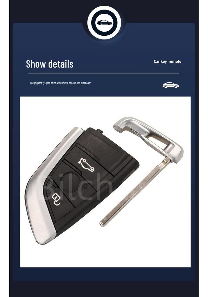 BMW FEM CAS4 Key Shell Replacement - 3/4 Button Smart Card Case