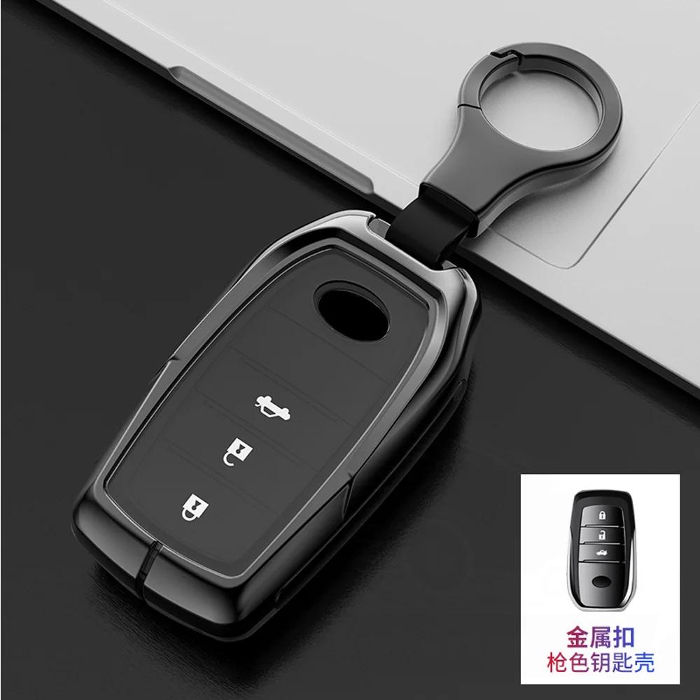 

3 Buttons Car Key Cover Case For Toyota Highlander Land Cruiser Riez 86 Hilux Innova Fortuner Rav4 Camry Prado Shell