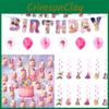 Barbie Birthday Party Balloon Set With Banner 4 Pieces Includes Banner 18pcs Balloons 12pcs Small Inserts 1 Large Insert