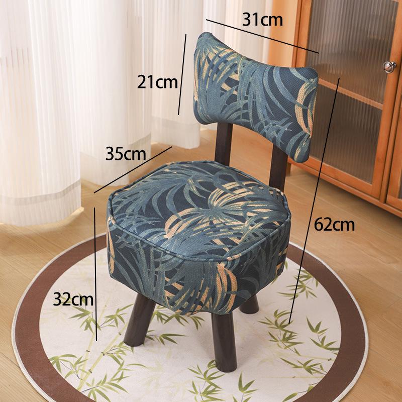 High-Leg Small Stool with Wheels - Versatile Chair for Living Room or Entryway