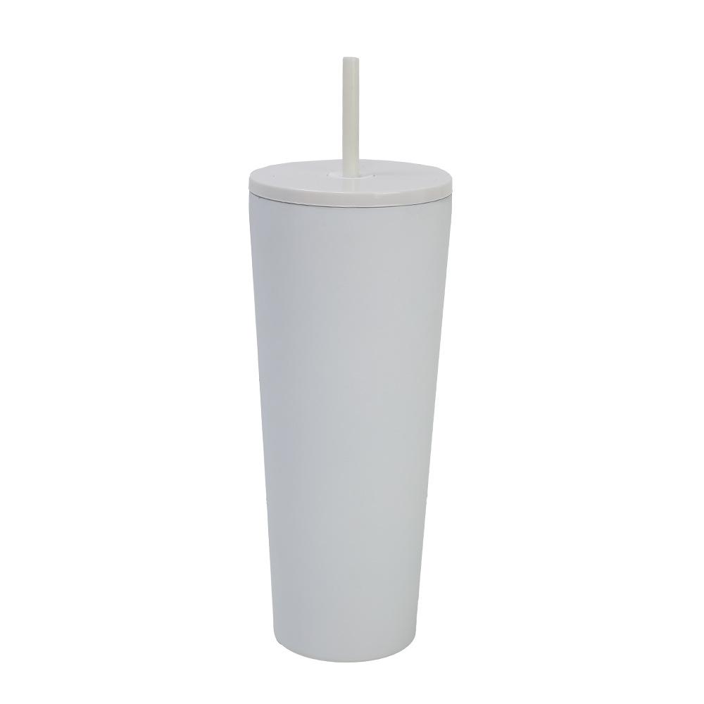 New Thermos Cup Female High Value Cute Cup With Straw Stainless Steel Stainless Steel Real Thermal Insulation Water Cup