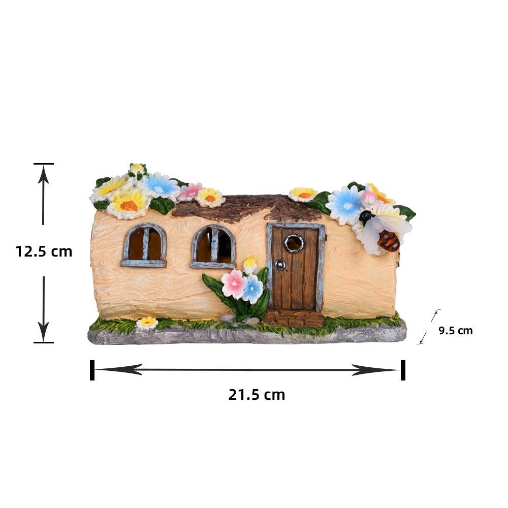 Waterproof Solar Fairy Tale Garden Night Light - Creative Resin Ornament