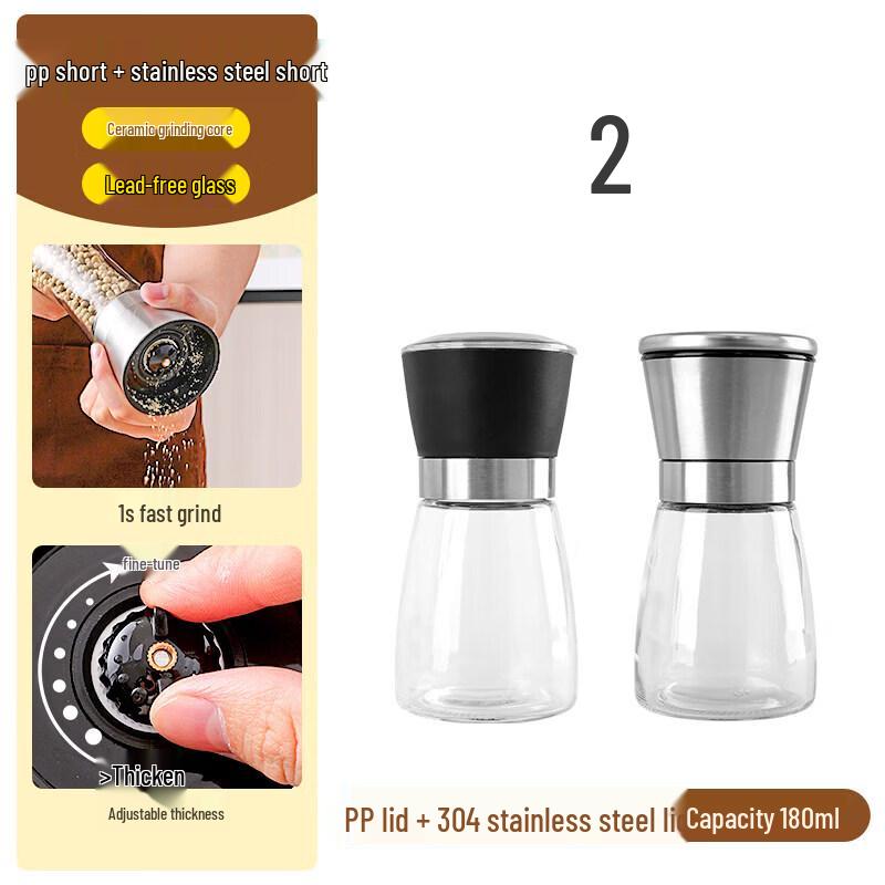Manual Stainless Steel Pepper and Salt Grinder