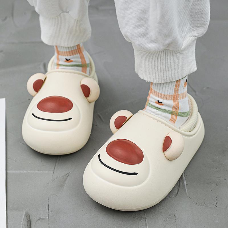 Детские модные тапочки из хлопка на толстой подошве больших размеров — фото 7