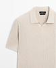 Masimodutti 100% Cotton Cable Knit Polo Sweater
