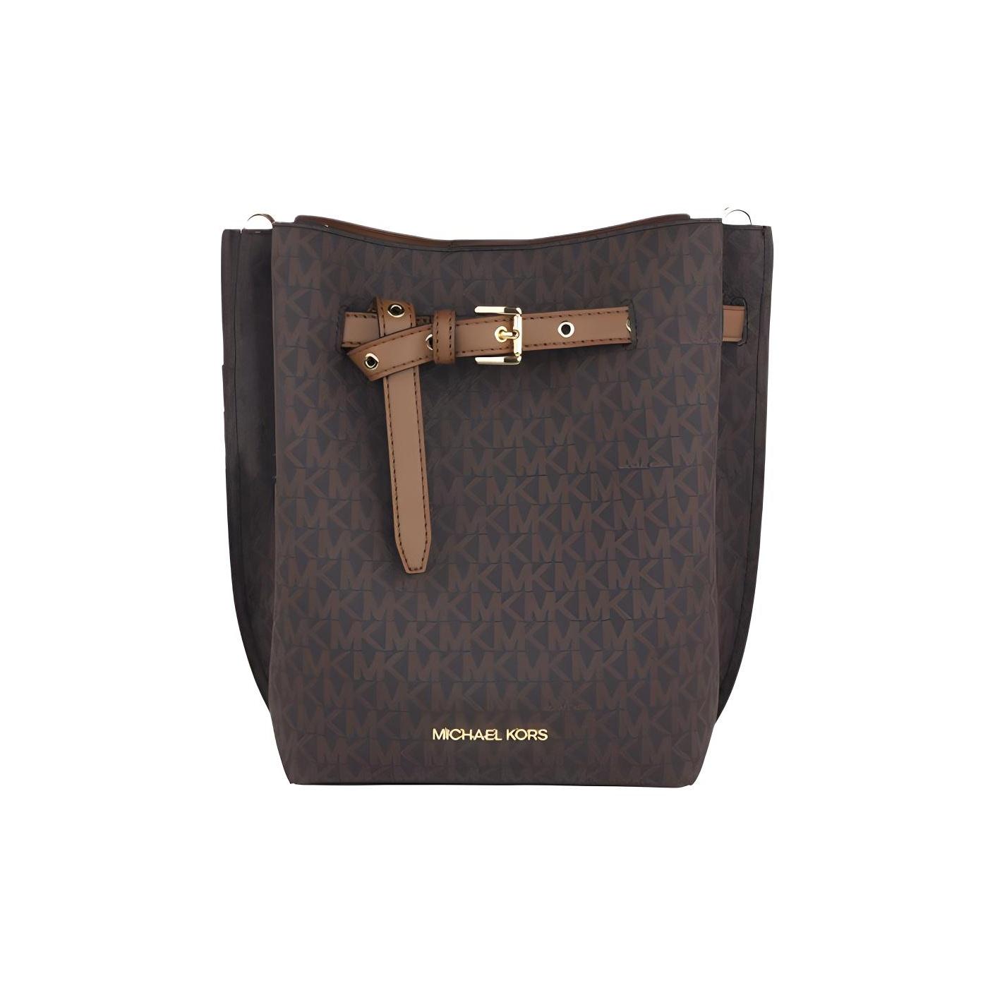 

Michael Kors Monogram Logo Vintage Commuter Fashion Leather Shoulder Bag Women Shoulder Bag Brown 35HOGU5M5B-BROWN Basic Set (Bag+Dust Bag)