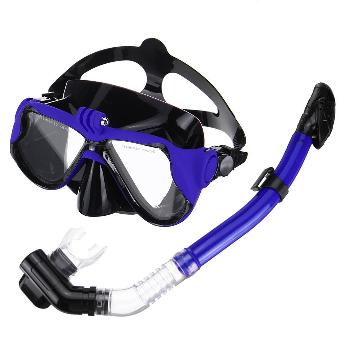 

Популярна професійна підводна камера для дайвінгу, маска для занурення, трубка, окуляри для плавання для спортивного ремінця для камери синій