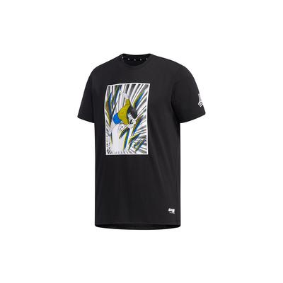 Tsubasa Tee Casual Sports Short-Sleeve T-Shirt Men Tops Black FJ6226