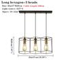 Multiple Heads Chandelier For Bedroom Dining Room Kitchen Suspension Luminaire Cable Adjust Free Wrought Iron Pendant Light