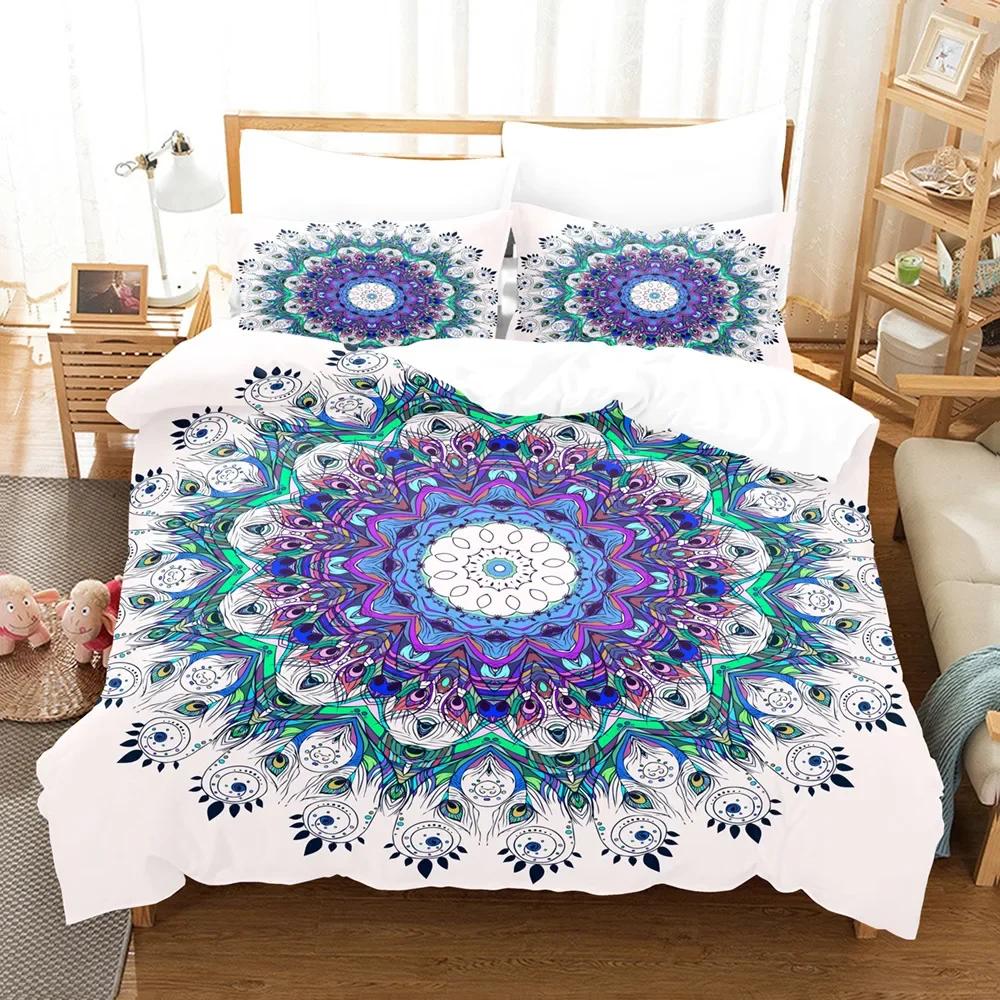 3D Boho Bed Linens Duvet Cover Set Comforter Bedding Sets Twin Full Queen King Bedroom Home Textile Housse De Couette Bohemia