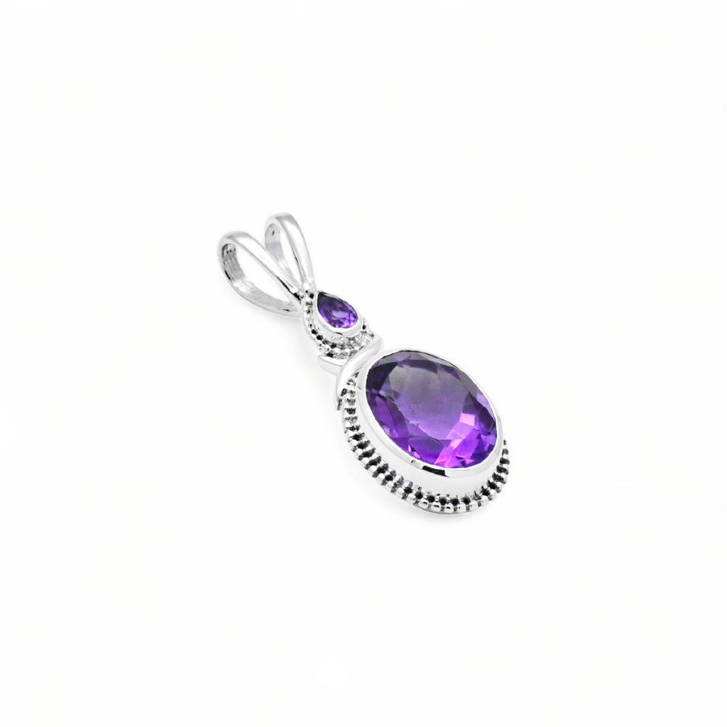 Zivori amethyst pendant 925 sterling silver jewelry pendant for women