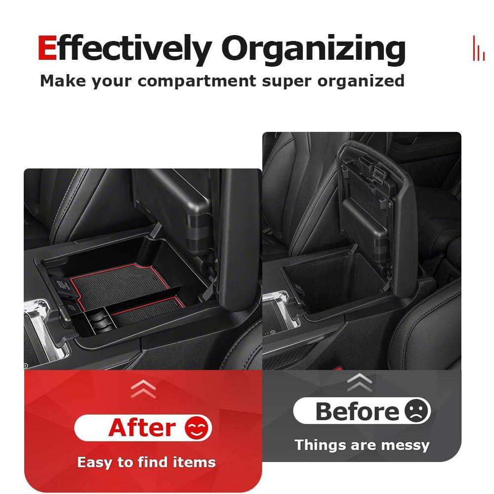 For 2025 2025 2025 Acura MDX Center Console Armrest Storage Box Center Console Tray Car Box Storage Car Accessories Organizer