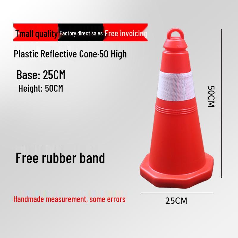 Reflective Traffic Cone Barrier - 70cm/90cm Construction Road Cylinder