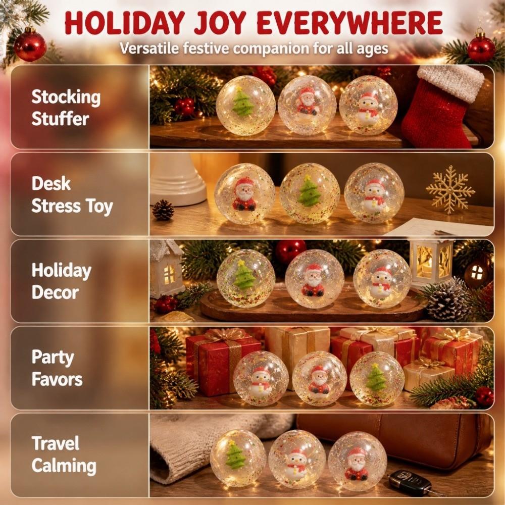 Christmas Tree Christmas Snowman Squeeze Toy Santa Claus Santa Claus Squishy Toys Gift