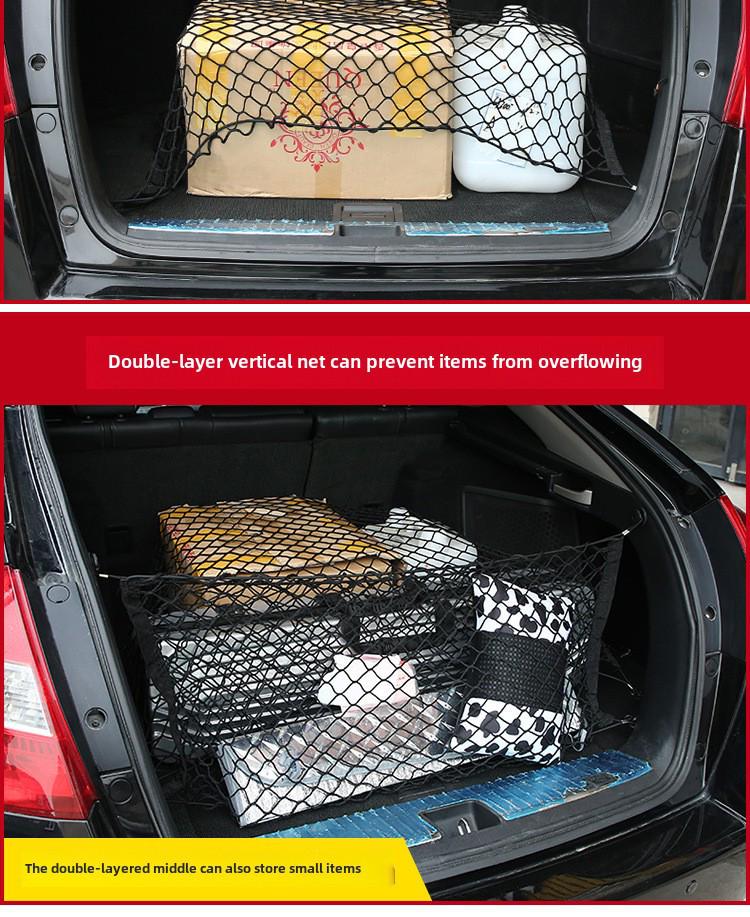Red de Almacenamiento de Equipaje para Coche con Ganchos