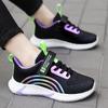 Girls' Breathable Non-slip Mesh Running Shoes for Ages 6-12 - Lightweight Sports Footwear for Spring & Autumn