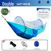 Quick Open Portable Outdoor Hammock with Mosquito Net - Anti-Rollover Design for Adults and Children, Thickened for Camping