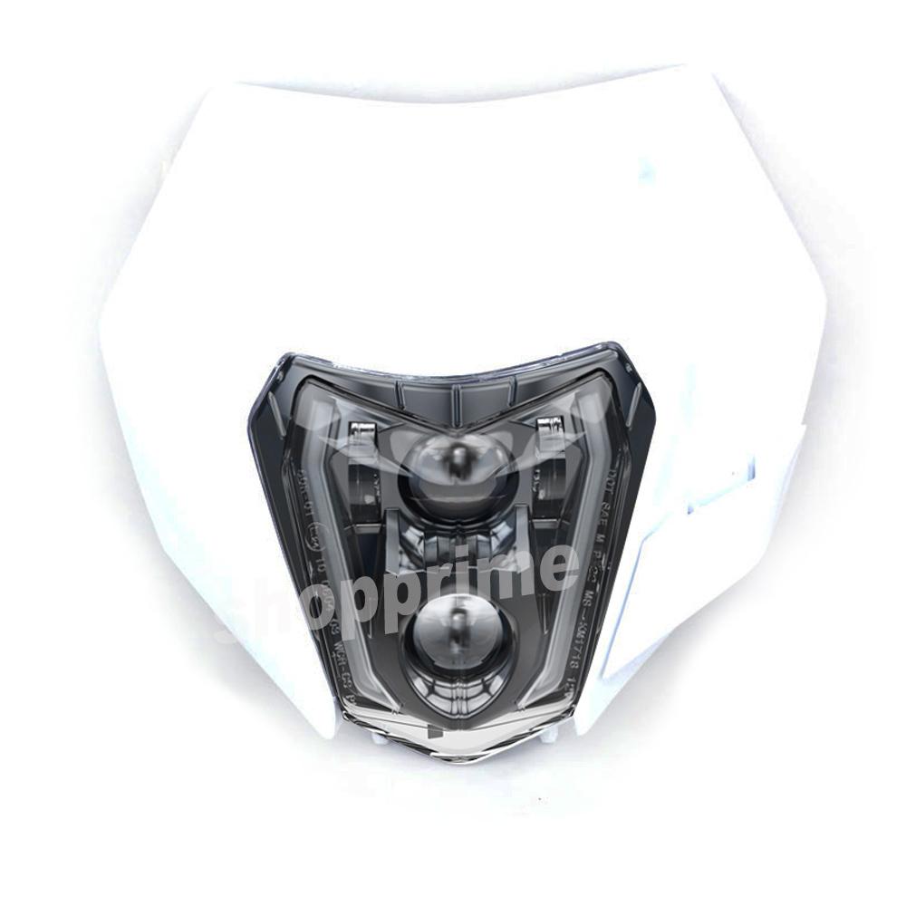 Motocross Enduro Dual Sport Light E24-mark Motorcycle LED Headlight For TC FE TE EXC XCW XCF 125 250 300 350 450 530 690 SMR