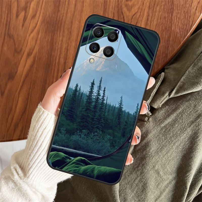 Funda Camping Naturaleza Montaña Para Samsung Galaxy M14 M34 M54 M12 M32 M52 M15 M11 M13 M06 M16 M36 M56 M31 M53 M35 M55