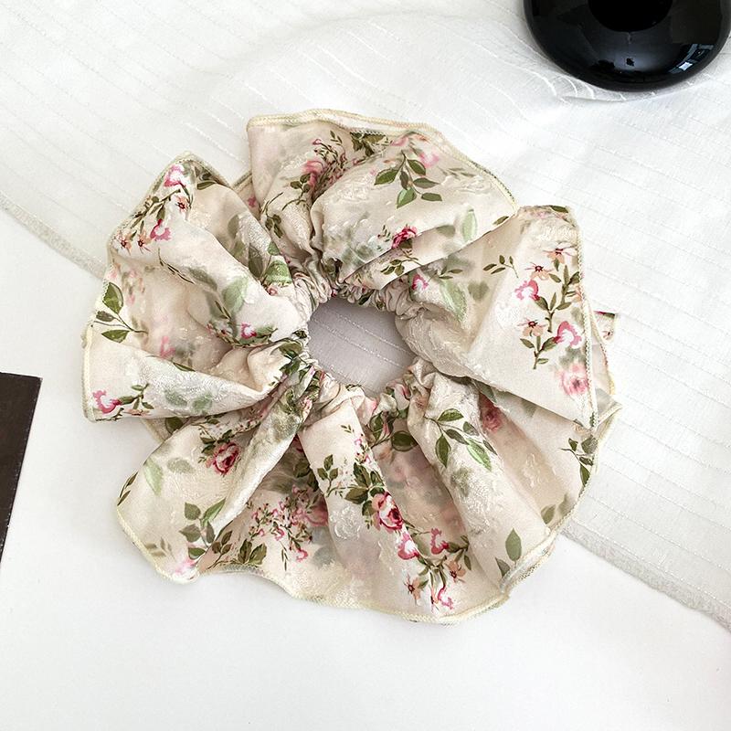 

Корейские резинки для волос с цветами, повязка на голову для женщин, милый темперамент, резинка для волос для высокого хвоста, резинка, аксессуары для волос