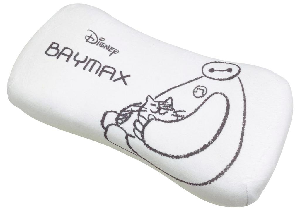 MORIPiLO Morishita Memory Foam Pillow Disney Baymax 15x31cm Waist Support Back Support Stuffed Toy Cushion Character Goods Pastel Ivory 4621195