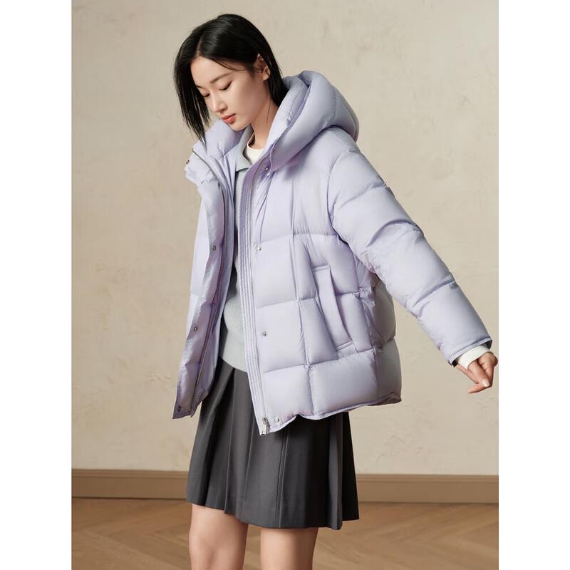 JOOZI ANNACO Icefield Series Purple Short Duck Down Jacket