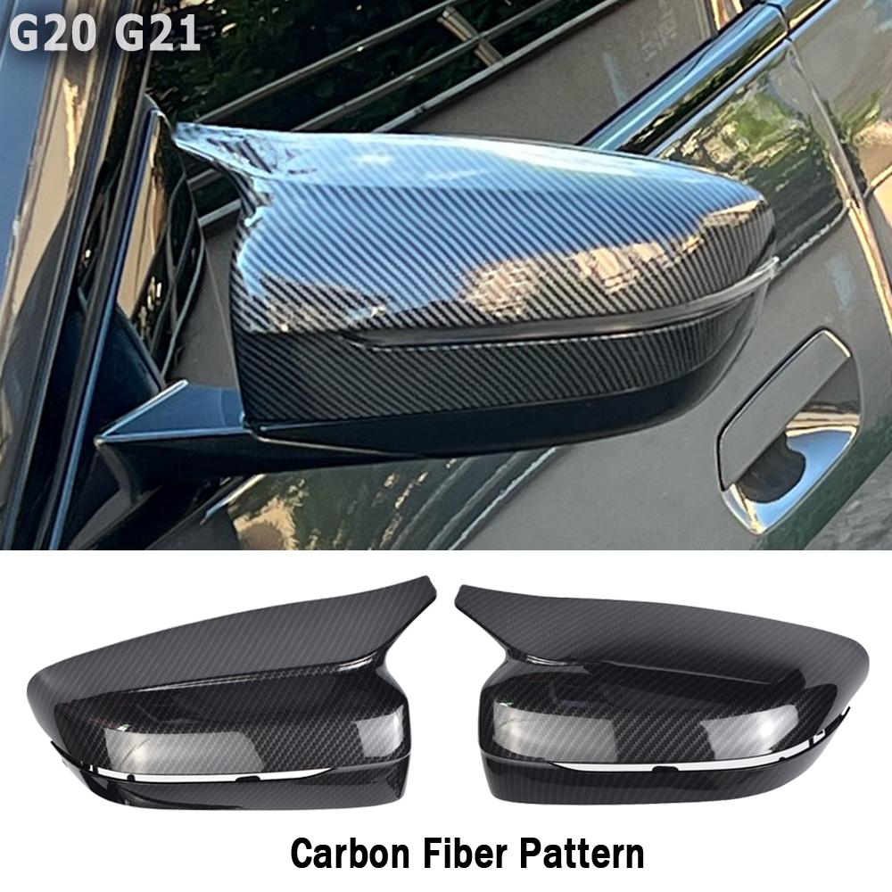Capace de acoperire pentru oglinda retrovizoare pentru aripa laterală neagră strălucitoare 2 buc pentru BMW Seria 3 G20 G21 G28 320d 330e 330i 340i -2022 M4 pentru