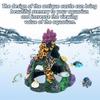 Coral Aquarium Decoration Fish Tank Resin Rock Mountain Cave Ornaments Betta Fish House for Betta Sleep Rest Hide Play Breed