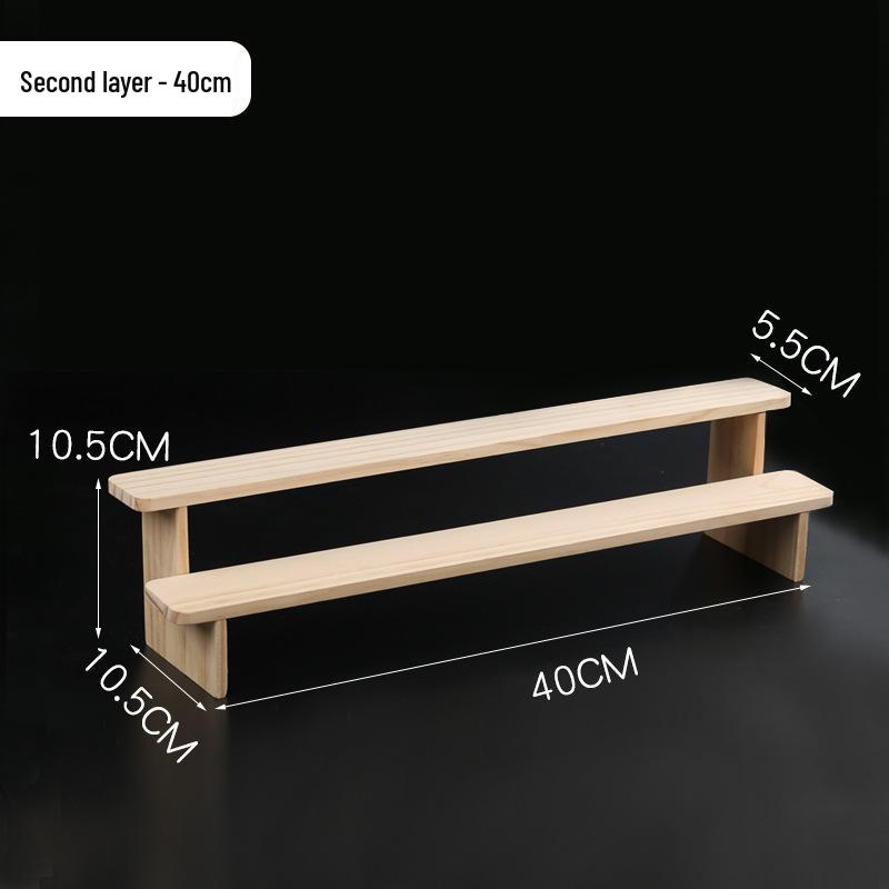 Solid Wood Display Rack for Action Figures, Collectibles, and Succulents