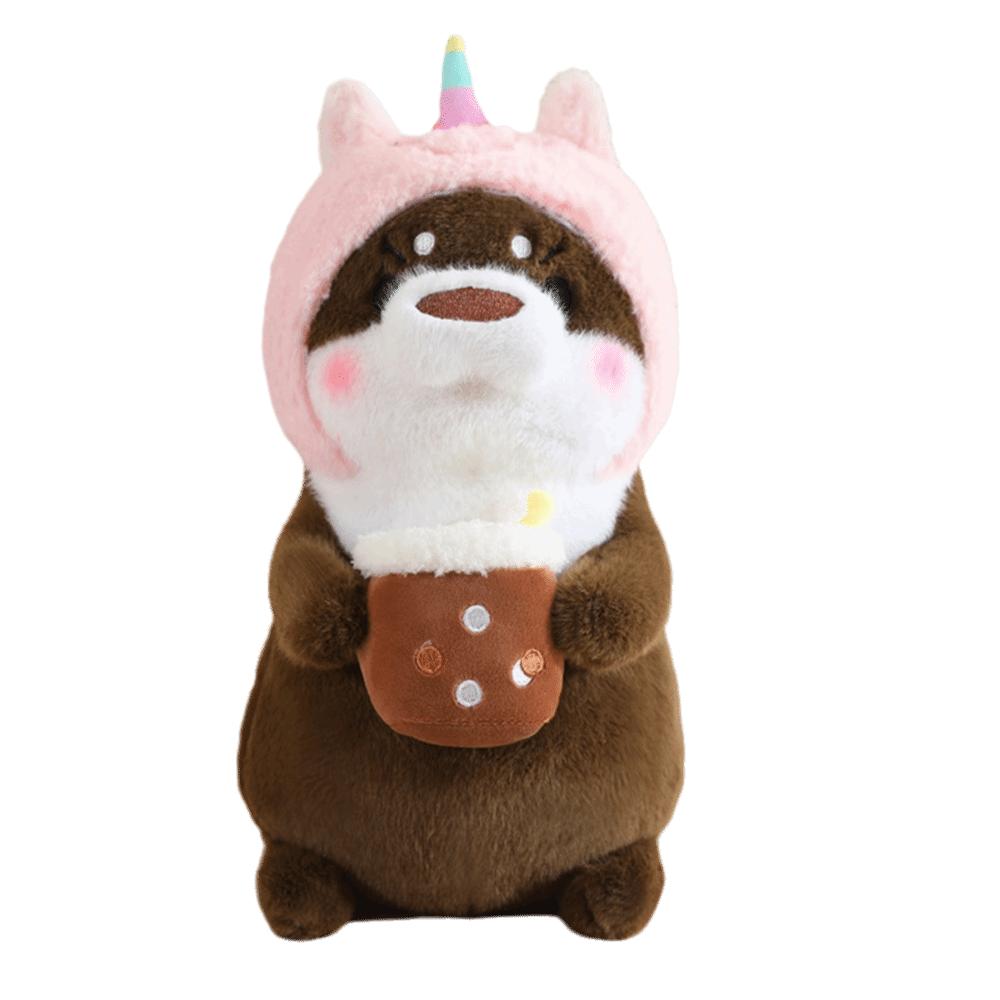 

Headgear design Otter Plush Toy Soft Material Soft Otter Toy Fruit Otter Doll Kids Room 30cm-Style 3