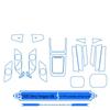 Chery Fengyun A8L Interior Dashboard & Steering Wheel Sticker Set (for 25 models)