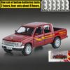 1/32 Toyota Hilux Off Road Pikap Kamyonet Alaşım Metal Diecast Model Araç Minyatür Sesli ve Işıklı Koleksiyon Hediye Çocuk Oyuncak