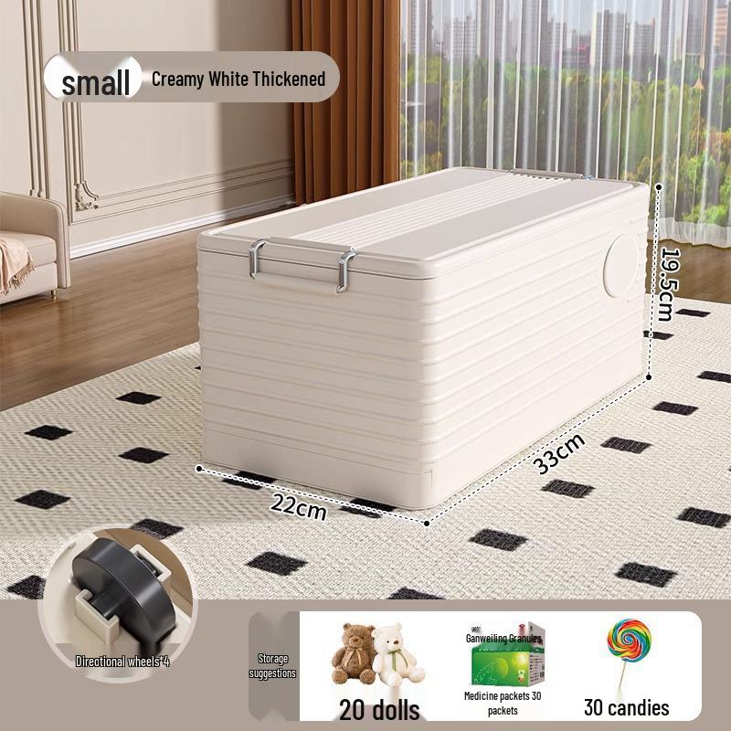 Große faltbare Aufbewahrungsbox mit Rädern - Verdickter Kunststoff für Spielzeug & Kleidung, Kostenloser Versand