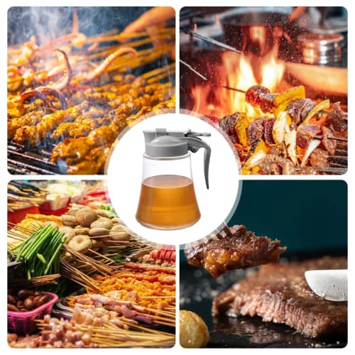 Onuuzivl Oil Dispenser Bottle, Cooking Oil Container | Kitchen Oil Bottle with Press-to-Open Handle - Airtight Cooking Storage Bottle, Easy-Refill Con